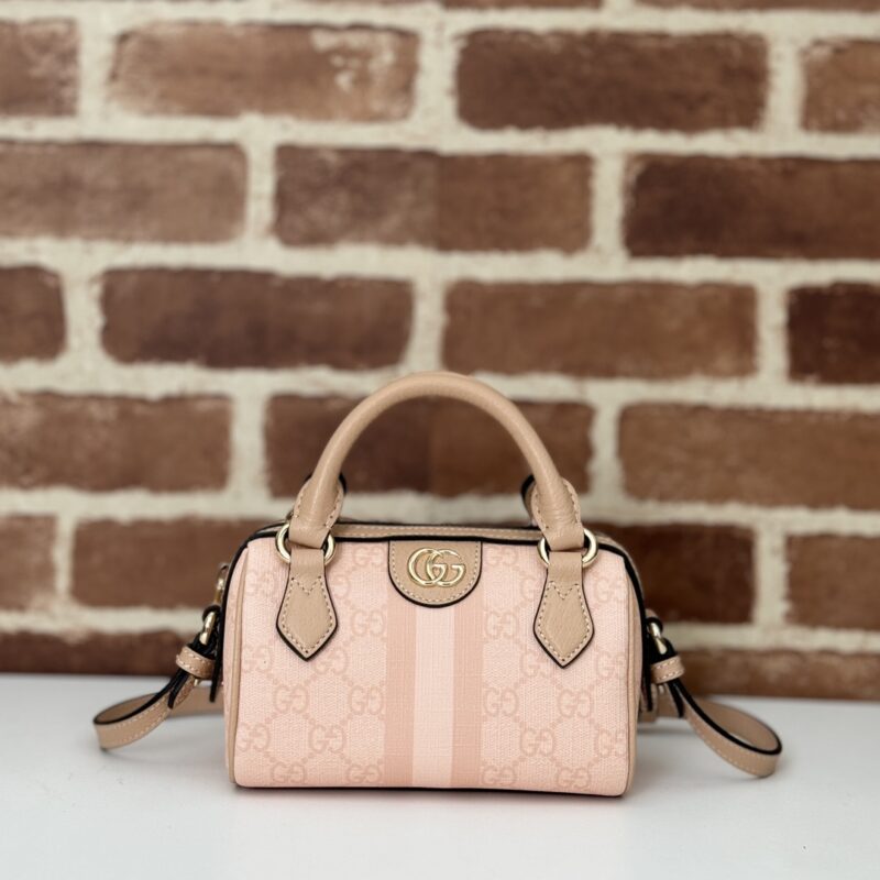 Replica Gucci GG Ophidia Boston Pink - realistic designer-inspired fake bag