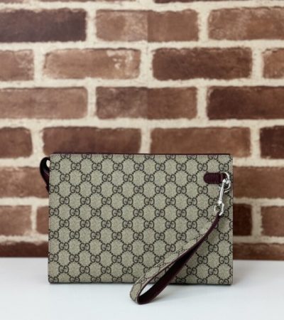 Replica Gucci GG Canvas Pouch Beige - high-end fake designer purse