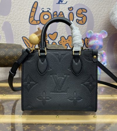 Replica LV OnTheGo BB Black - near-authentic luxury replica handbag