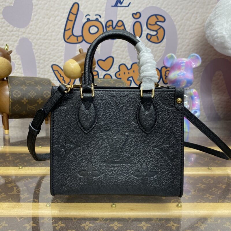 Replica LV OnTheGo BB Black - near-authentic luxury replica handbag