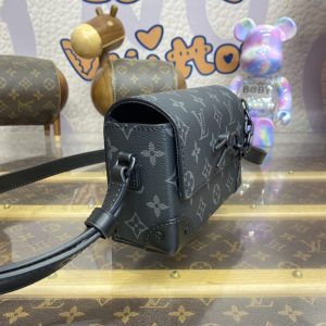 Replica Louis Vuitton Steamer Wearable Wallet Black Canvas - high-quality designer bag clone