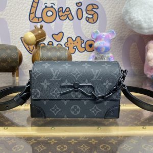 Replica Louis Vuitton Steamer Wearable Wallet Black Canvas - premium-grade designer purse dupe