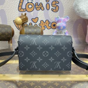 Replica Louis Vuitton Steamer Wearable Wallet Black Canvas - top-tier luxury replica shoulder bag