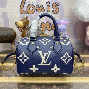 Replica Louis Vuitton Speedy Bandouliere 20 Blue - best-selling designer handbag dupe