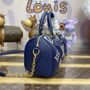 Replica Louis Vuitton Speedy Bandouliere 20 Blue - high-end fake designer purse