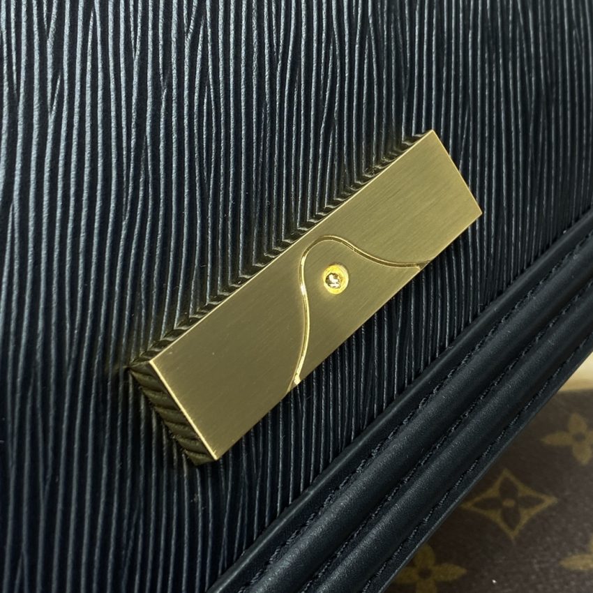 Replica Louis Vuitton Dauphine East West Black - 1:1 designer replica handbag