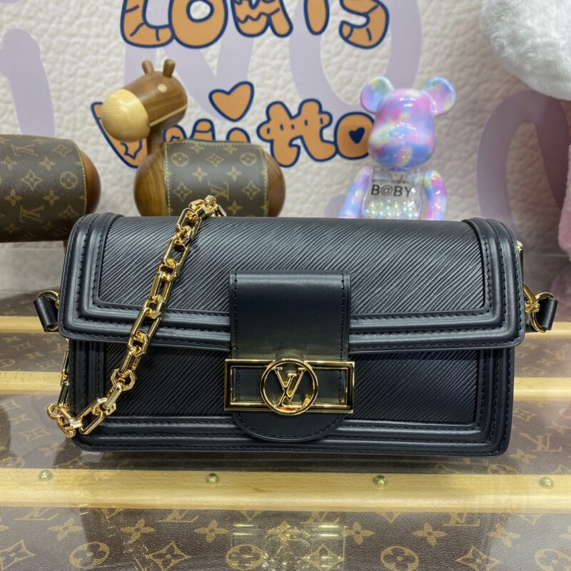Replica Louis Vuitton Dauphine East West Black - best quality luxury bag dupe