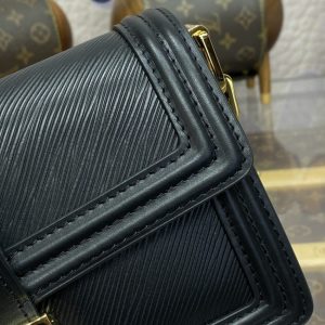 Replica Louis Vuitton Dauphine East West Black - 1:1 designer replica handbag