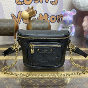 Replica Louis Vuitton Bumbag Mini Full Black - high-end fake designer purse