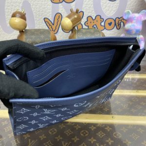 Replica Louis Vuitton Pochette Voyage Dark Blue - best-selling designer handbag dupe