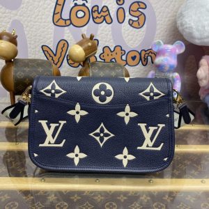 Replica Louis Vuitton Nano Diane Satchel Blue-Pink - 1:1 designer replica handbag