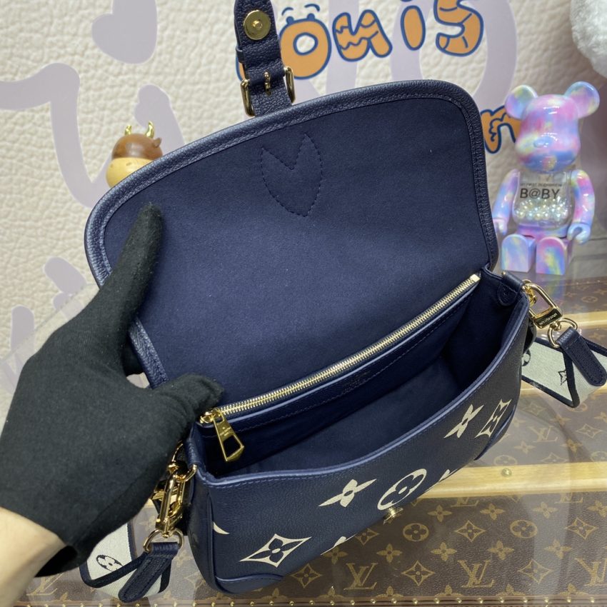 Replica Louis Vuitton Nano Diane Satchel Blue-Pink - elite superclone designer purse