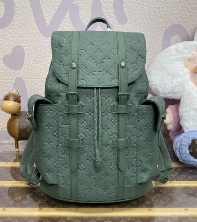 Replica Louis Vuitton Christopher Backpack Green - authentic-look luxury purse replica