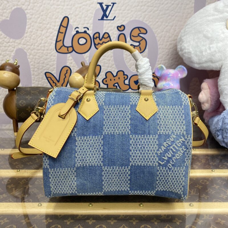 Replica Louis Vuitton Speedy Bandouliere 25 Denim - near-authentic luxury replica handbag