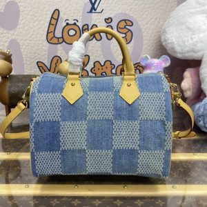 Replica Louis Vuitton Speedy Bandouliere 25 Denim - high-accuracy replica luxury purse