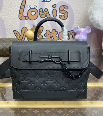 Replica Louis Vuitton Steamer Full Black - high-accuracy replica luxury purse