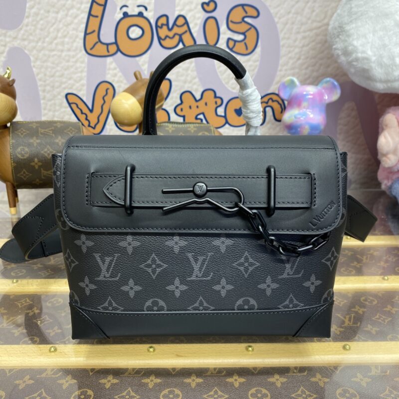 Replica Louis Vuitton Steamer Black - best quality luxury bag dupe