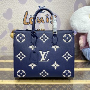 Replica LV OnTheGo Dark Blue - authentic-look luxury purse replica