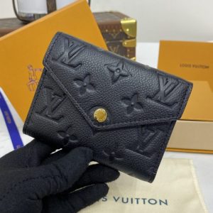 Replica Louis Vuitton Victorine Wallet Black - 1:1 designer replica handbag