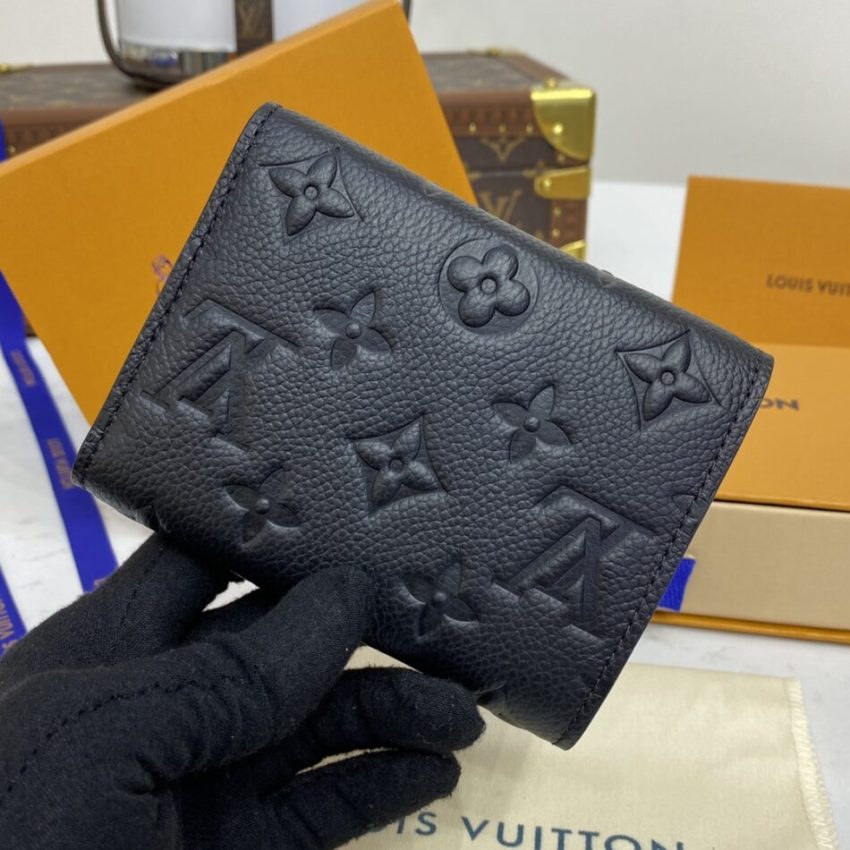 Replica Louis Vuitton Victorine Wallet Black - 1:1 designer replica handbag