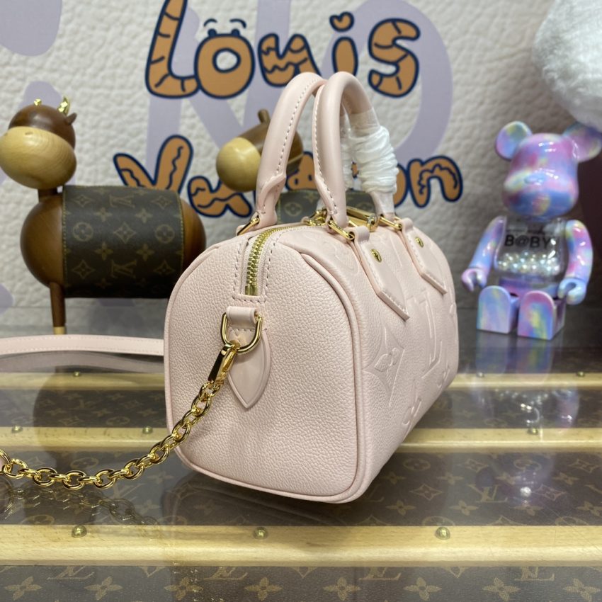 Replica Louis Vuitton Speedy Bandouliere 20 Pink - top-tier luxury replica shoulder bag