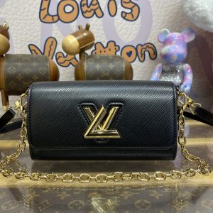 Replica Louis Vuitton Twist West Pochette Black - high-end fake designer purse