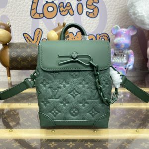 Replica Louis Vuitton Nano Steamer Green - near-authentic luxury replica handbag