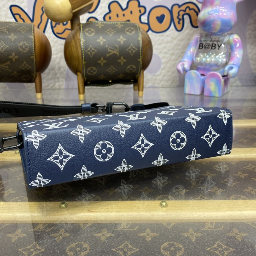 Replica Louis Vuitton Gaston Wearable Wallet Blue - authentic-look luxury purse replica