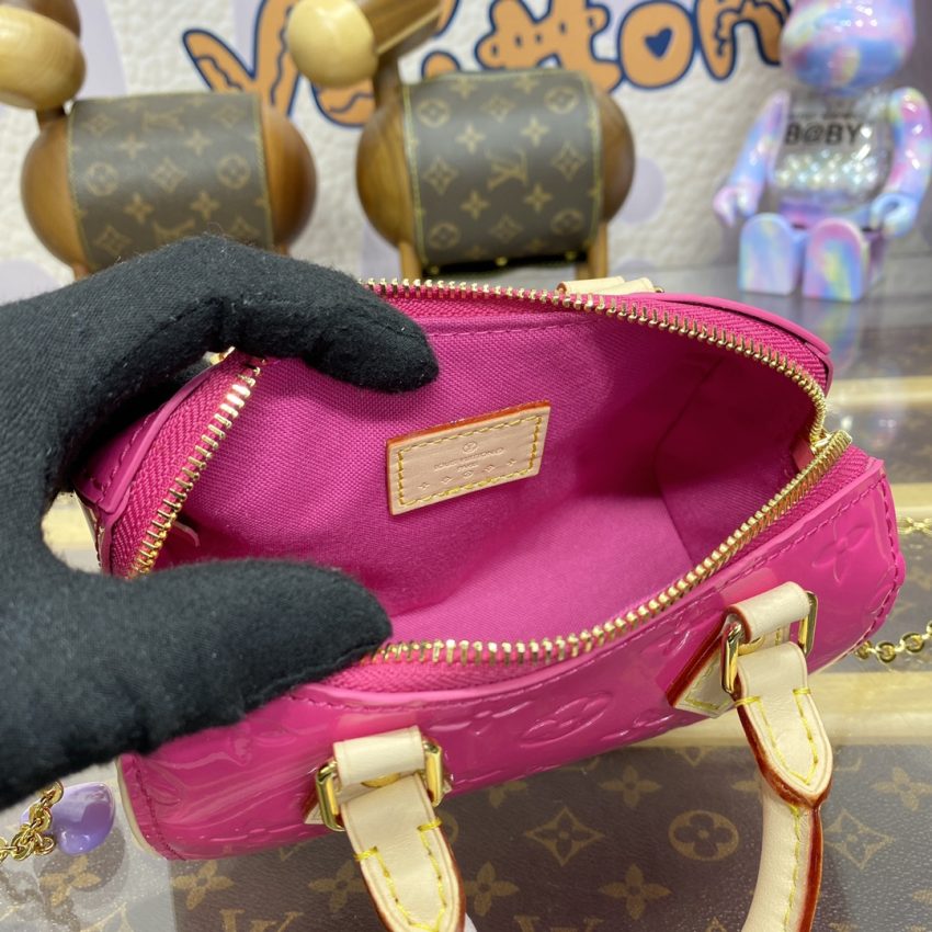 Replica Louis Vuitton Speedy Nano Pink Patent - ultra-realistic fake designer tote