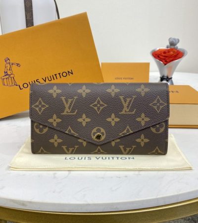 Replica Louis Vuitton Sarah Wallet Brown - near-authentic luxury replica handbag