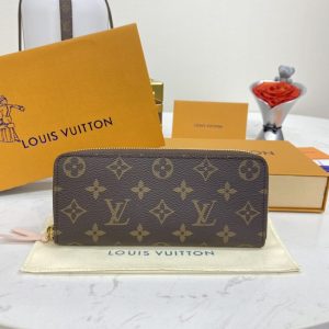 Replica Louis Vuitton Clemence Wallet Brown - best-selling designer handbag dupe
