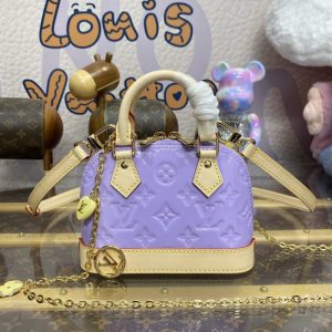Replica Louis Vuitton Alma Nano Purple - top-rated replica designer bag
