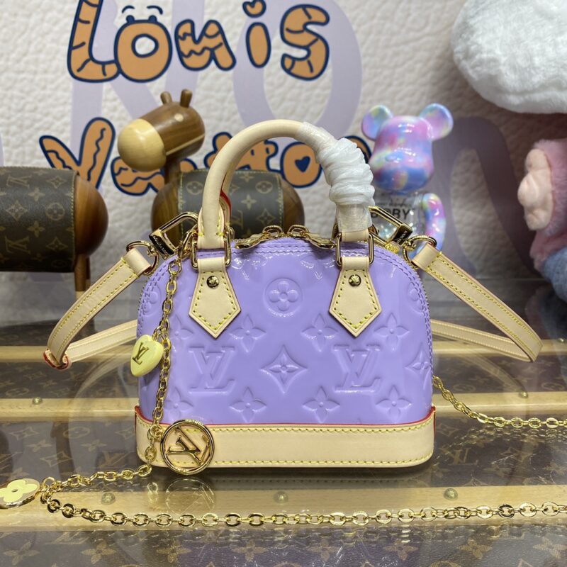 Replica Louis Vuitton Alma Nano Purple - top-rated replica designer bag