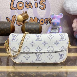 Replica Louis Vuitton Wallet on Chain Ivy White - high-end fake designer purse