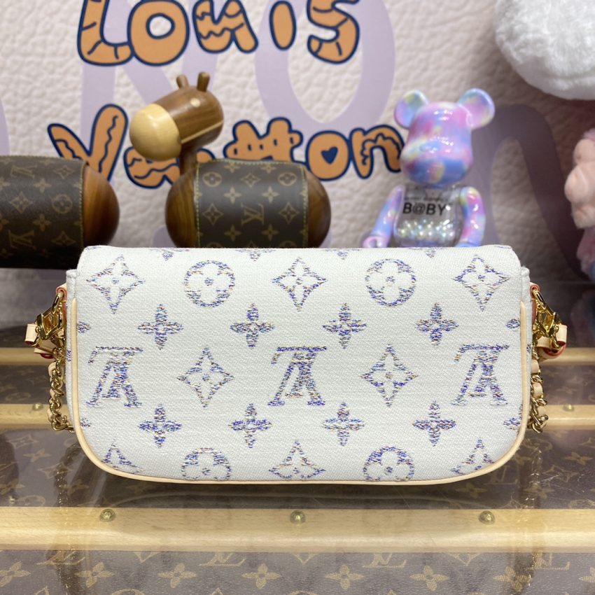 Replica Louis Vuitton Wallet on Chain Ivy White - elite superclone designer purse