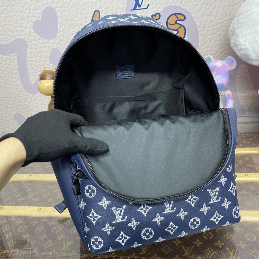 Replica Louis Vuitton Discovery Backpack Blue - best quality luxury bag dupe