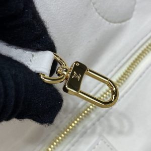 Replica Louis Vuitton Neverfull MM White Orange - elite superclone designer purse