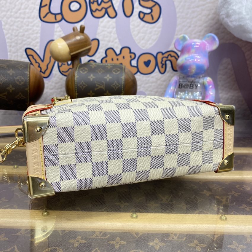 Replica Louis Vuitton Side Trunk Beige Square - near-authentic luxury replica handbag