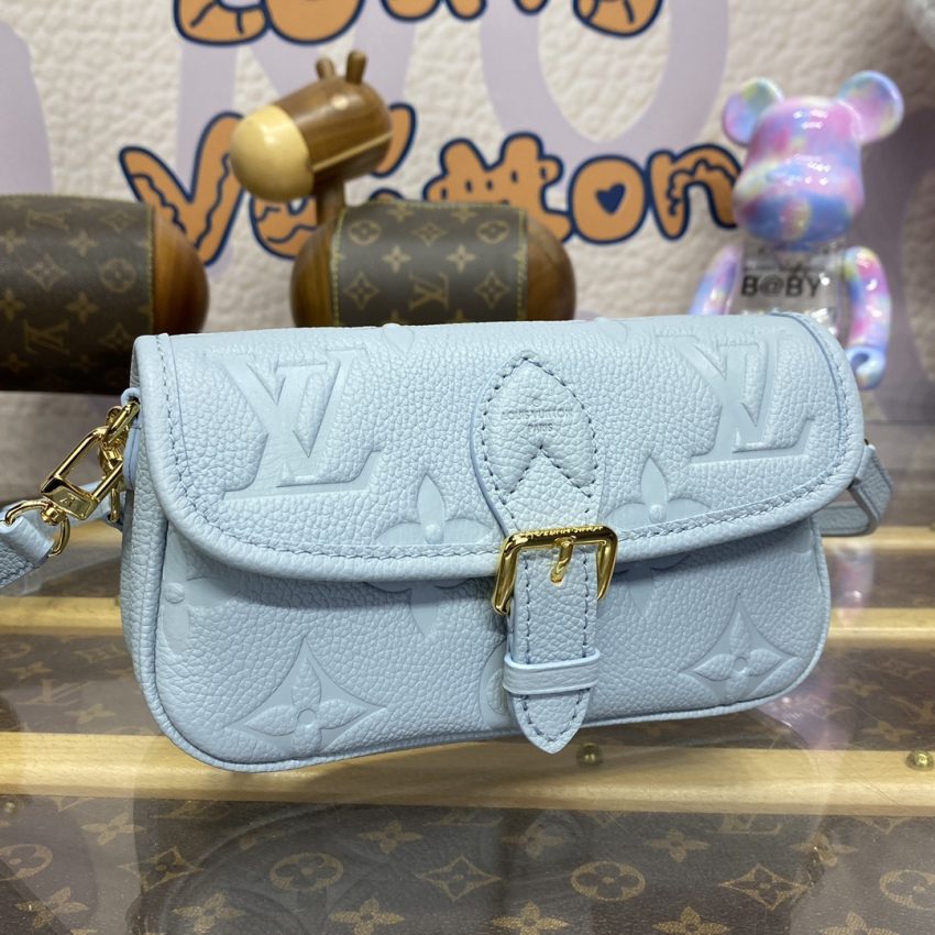 Replica Louis Vuitton Wallet on Chain Ivy Sky Blue - elite superclone designer purse