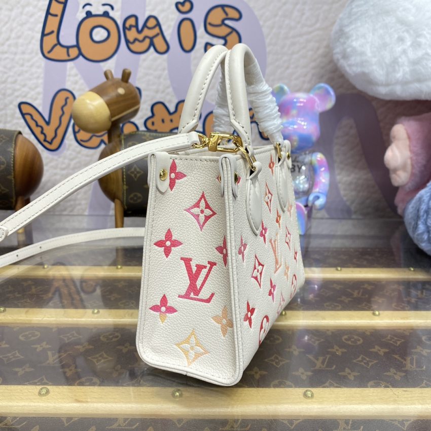 Replica LV OnTheGo White Orange - elite superclone designer purse
