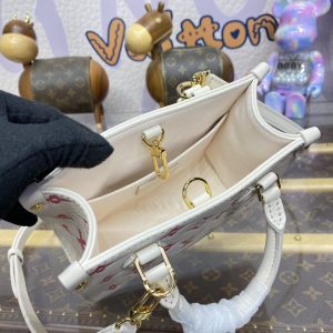 Replica LV OnTheGo White Orange - ultra-realistic fake designer tote