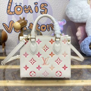 Replica LV OnTheGo White Orange - 1:1 designer replica handbag
