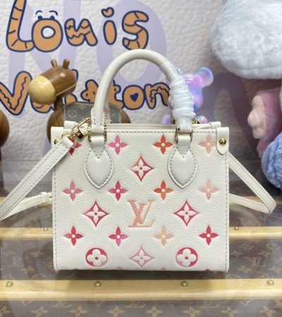 Replica LV OnTheGo White Orange - 1:1 designer replica handbag