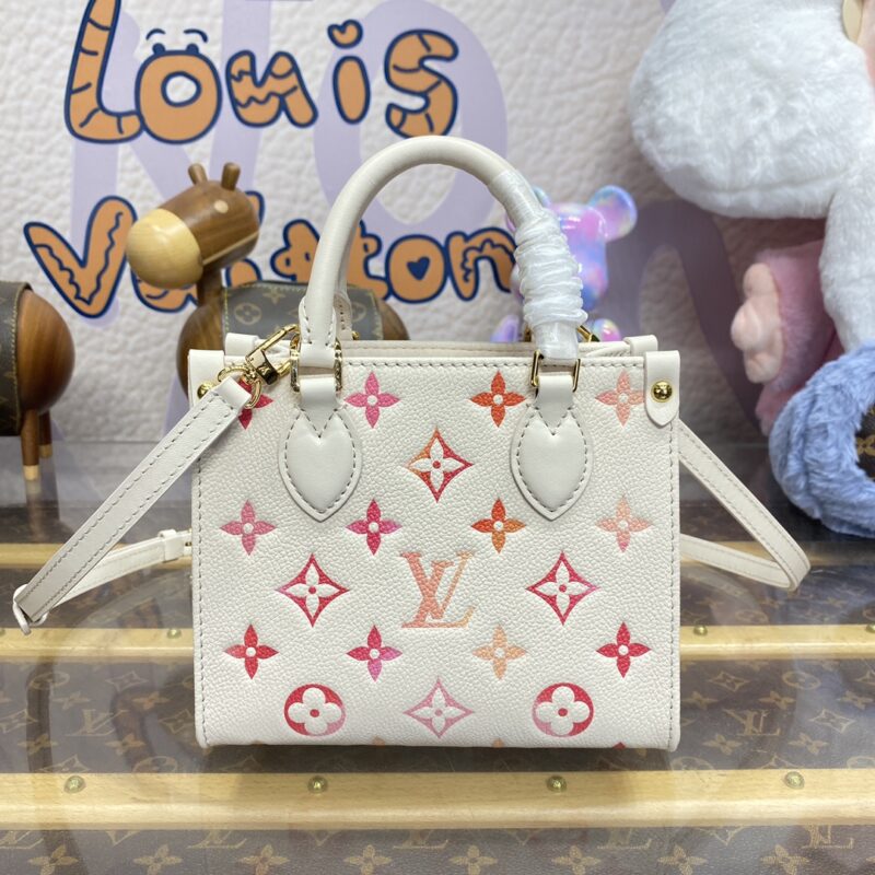 Replica LV OnTheGo White Orange - 1:1 designer replica handbag