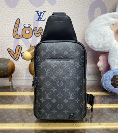 Replica Louis Vuitton Avenue Slingbag Black - best quality luxury bag dupe