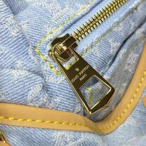 Replica Louis Vuitton Carry All PM Light Denim - high-quality designer bag clone