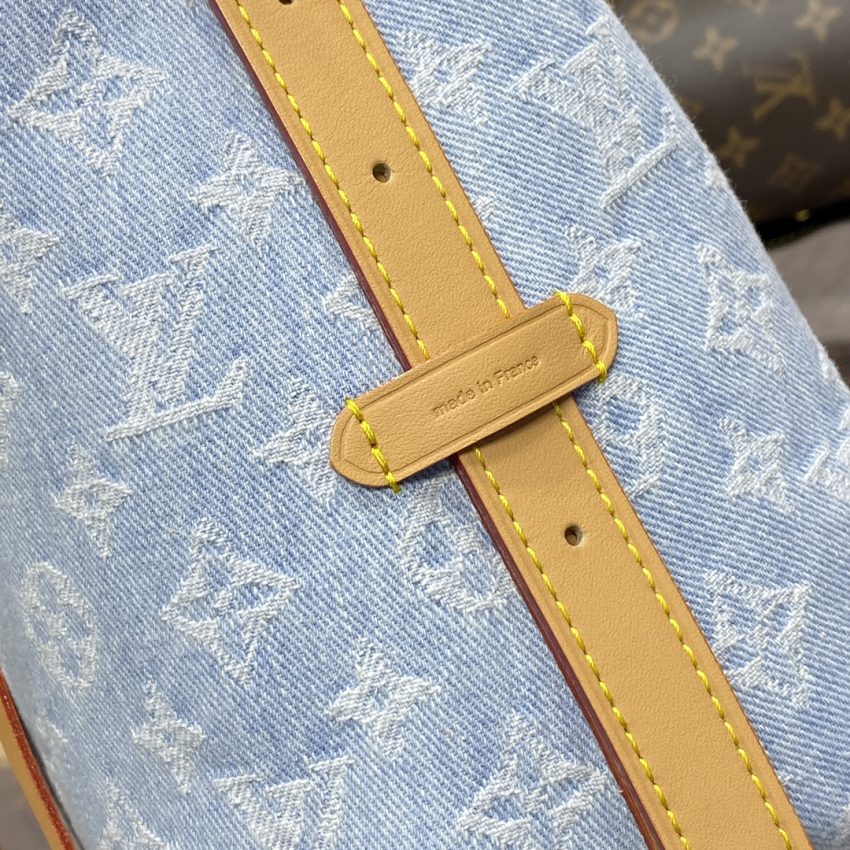Replica Louis Vuitton Carry All PM Light Denim - near-authentic luxury replica handbag