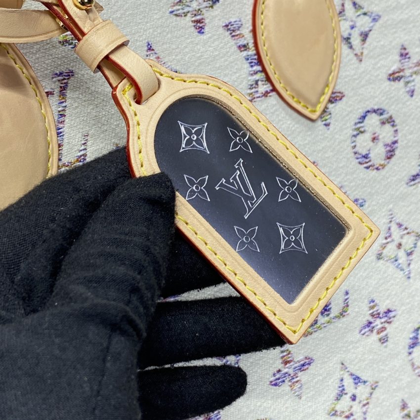 Replica LV OnTheGo White Denim - realistic designer-inspired fake bag