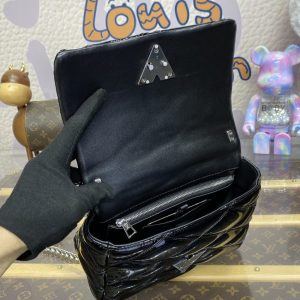 Replica Louis Vuitton Go-14 Black Patent - realistic designer-inspired fake bag