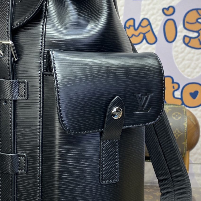 Replica Louis Vuitton Christopher Backpack Black - high-accuracy replica luxury purse